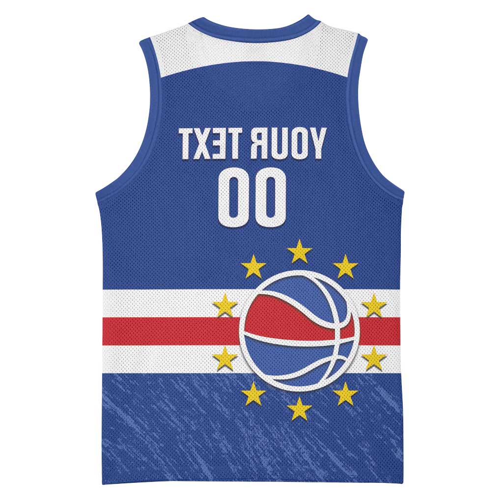 Afro Basketball Custom Cape Verde Basketball Jersey Come On Blue Sharks - African Pride