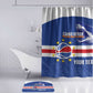 Cape Verde Basketball Custom Bathroom Set Come On Blue Sharks