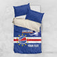 Afro Basketball Custom Cape Verde Bedding Set Come On Blue Sharks - African Pride