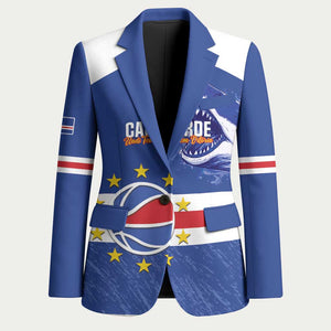 Cape Verde Basketball Custom Blazer Come On Blue Sharks
