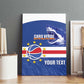 Afro Basketball Custom Cape Verde Canvas Wall Art Come On Blue Sharks - African Pride