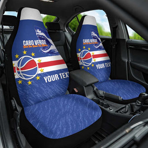 Afro Basketball Custom Cape Verde Car Seat Cover Come On Blue Sharks - African Pride