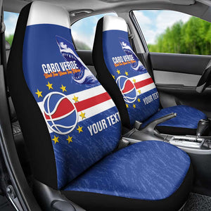 Afro Basketball Custom Cape Verde Car Seat Cover Come On Blue Sharks - African Pride
