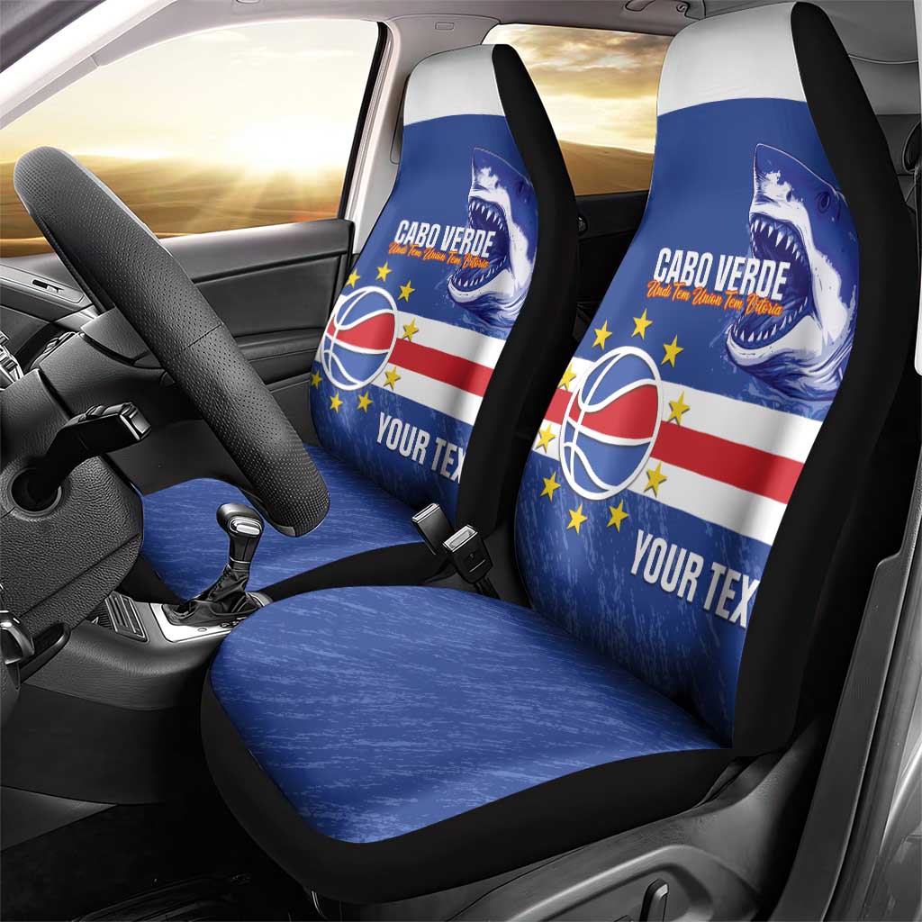 Afro Basketball Custom Cape Verde Car Seat Cover Come On Blue Sharks - African Pride