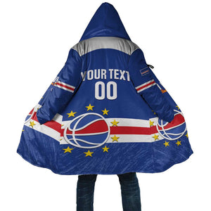 Cape Verde Basketball Custom Cloak Come On Blue Sharks