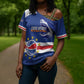Cape Verde Basketball Custom Cross Shoulder Shirt Come On Blue Sharks