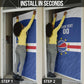 Cape Verde Basketball Custom Door Cover Come On Blue Sharks