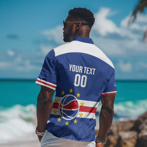 Afro Basketball Custom Cape Verde Hawaiian Shirt Come On Blue Sharks - African Pride