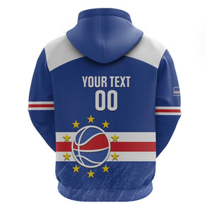 Afro Basketball Custom Cape Verde Hoodie Come On Blue Sharks - African Pride