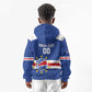 Afro Basketball Custom Cape Verde Kid Hoodie Come On Blue Sharks - African Pride