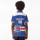 Afro Basketball Custom Cape Verde Kid Polo Shirt Come On Blue Sharks - African Pride
