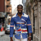 Afro Basketball Custom Cape Verde Long Sleeve Button Shirt Come On Blue Sharks - African Pride