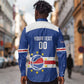 Afro Basketball Custom Cape Verde Long Sleeve Button Shirt Come On Blue Sharks - African Pride