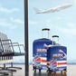 Afro Basketball Custom Cape Verde Luggage Cover Come On Blue Sharks - African Pride