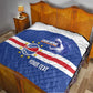 Afro Basketball Custom Cape Verde Quilt Come On Blue Sharks - African Pride