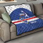 Afro Basketball Custom Cape Verde Quilt Come On Blue Sharks - African Pride