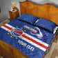Afro Basketball Custom Cape Verde Quilt Bed Set Come On Blue Sharks - African Pride