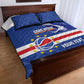 Afro Basketball Custom Cape Verde Quilt Bed Set Come On Blue Sharks - African Pride