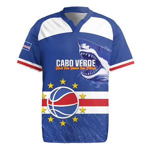 Afro Basketball Custom Cape Verde Rugby Jersey Come On Blue Sharks - African Pride