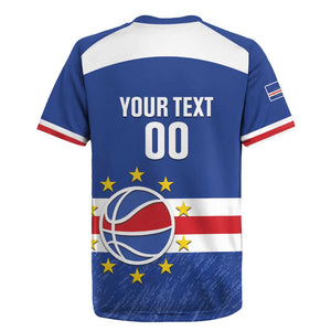 Afro Basketball Custom Cape Verde Rugby Jersey Come On Blue Sharks - African Pride