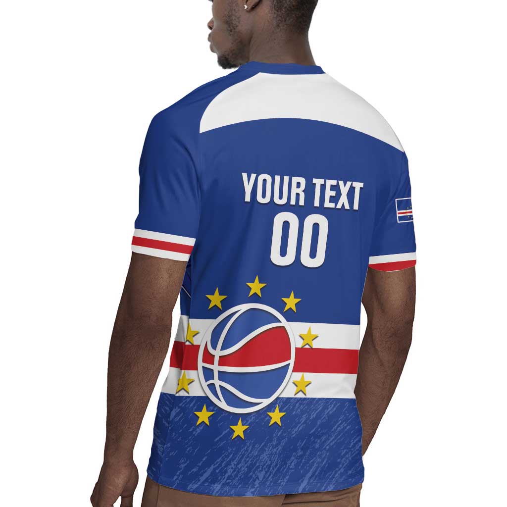 Afro Basketball Custom Cape Verde Rugby Jersey Come On Blue Sharks - African Pride