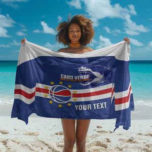 Afro Basketball Custom Cape Verde Sarong Come On Blue Sharks - African Pride