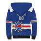 Afro Basketball Custom Cape Verde Sherpa Hoodie Come On Blue Sharks - African Pride