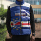 Cape Verde Basketball Custom Sleeveless Puffer Jacket Come On Blue Sharks