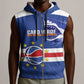 Afro Basketball Custom Cape Verde Sleeveless Zip Hoodie Come On Blue Sharks - African Pride