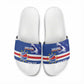 Cape Verde Basketball Custom Slide Sandals Come On Blue Sharks