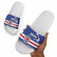 Cape Verde Basketball Custom Slide Sandals Come On Blue Sharks