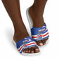 Cape Verde Basketball Custom Slide Sandals Come On Blue Sharks