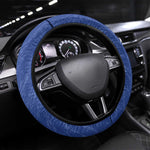 Afro Basketball Cape Verde Steering Wheel Cover Come On Blue Sharks - African Pride