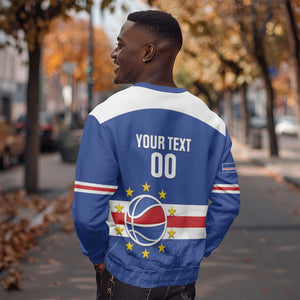 Afro Basketball Custom Cape Verde Sweatshirt Come On Blue Sharks - African Pride