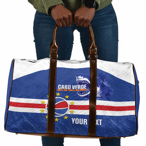 Cape Verde Basketball Custom Travel Bag Come On Blue Sharks