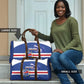 Cape Verde Basketball Custom Travel Bag Come On Blue Sharks