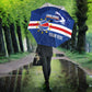 Cape Verde Basketball Custom Umbrella Come On Blue Sharks