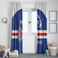 Afro Basketball Custom Cape Verde Window Curtain Come On Blue Sharks - African Pride