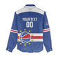 Afro Basketball Custom Cape Verde Women Casual Shirt Come On Blue Sharks - African Pride