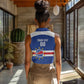 Afro Basketball Custom Cape Verde Women Sleeveless Polo Shirt Come On Blue Sharks - African Pride