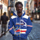 Afro Basketball Custom Cape Verde Zip Hoodie Come On Blue Sharks - African Pride