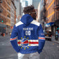 Afro Basketball Custom Cape Verde Zip Hoodie Come On Blue Sharks - African Pride