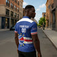 Cape Verde Basketball Custom Zipper Polo Shirt Come On Blue Sharks