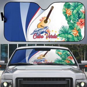 Cavaquinho Cabo Verde Auto Sun Shade Cape Verdean Instrument Tropical Sea Turtle