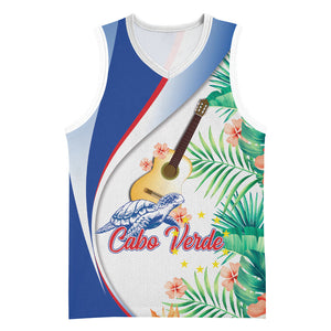 Cavaquinho Cabo Verde Basketball Jersey Cape Verdean Instrument Tropical Sea Turtle