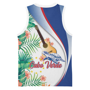 Cavaquinho Cabo Verde Basketball Jersey Cape Verdean Instrument Tropical Sea Turtle