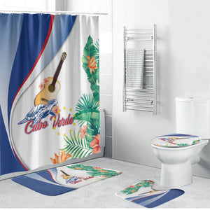 Cavaquinho Cabo Verde Bathroom Set Cape Verdean Instrument Tropical Sea Turtle