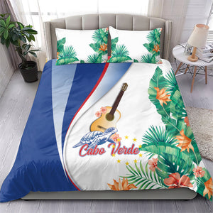 Cavaquinho Cabo Verde Bedding Set Cape Verdean Instrument Tropical Sea Turtle