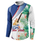 Cavaquinho Cabo Verde Button Sweatshirt Cape Verdean Instrument Tropical Sea Turtle