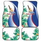 Cavaquinho Cabo Verde Car Mats Cape Verdean Instrument Tropical Sea Turtle